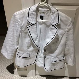 WHBM Blazer 3 Quarter Length Sleeves